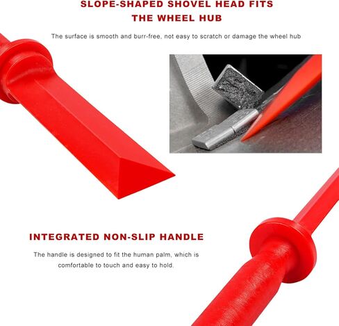 Sun Walker 4PCS Plastic Car Chisel Scraper Set, 3/4", 7/8", 1", 1-1/2" Wide Non-Marring Wheel Weight Remover, Auto Chisel Scraping Tool Kit for Removing Debris Trim Gasket Adhesive Film in Kuwait