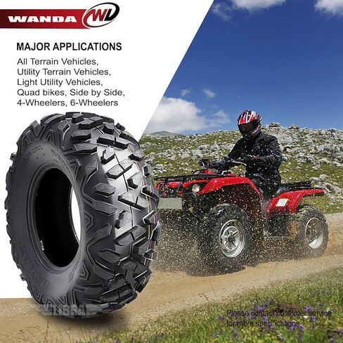 WANDA Set of 2 27x9-14 ATV Front Tire Set for 16-17 Kawasaki Teryx/Teryx4 LE Bighorn Style in Kuwait