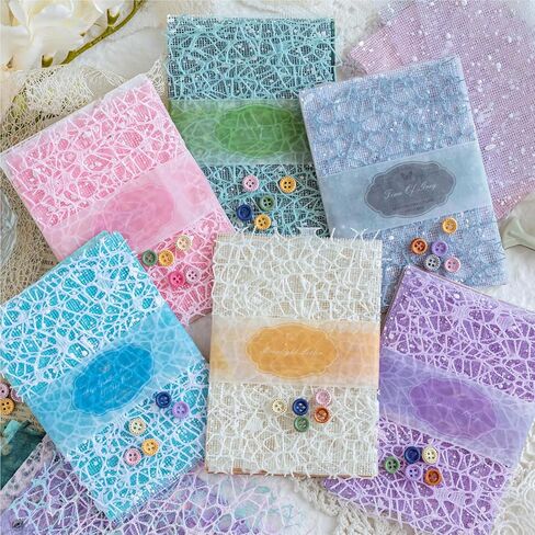 Kaluofan 156 Sheets Textured Specialty Paper and Mesh Gauze, 30 Pcs Retro Wooden Buttons, Vintage Junk Journal Supplies, for Scrapbooking Card Making Journal Mixed Media Collage Card DIY Crafts in Kuwait