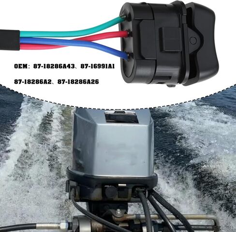 3-Wire Outboard Motor Remote Tilt Trim Switch 87-18286A43 87-18286A26 Compatible with Mercury Mariner Outboard Motors in Kuwait