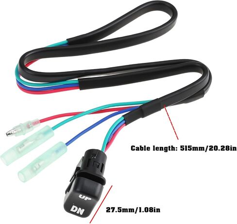 3-Wire Outboard Motor Remote Tilt Trim Switch 87-18286A43 87-18286A26 Compatible with Mercury Mariner Outboard Motors in Kuwait