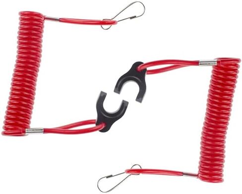 2pcs Kill Stop Switch Safety Lanyard Cord 823054 Fit For Mercury And Mariner Outboard Engine 2-Stroke And 4-Stroke in Kuwait