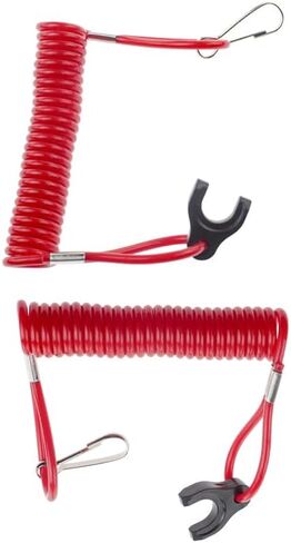 2pcs Kill Stop Switch Safety Lanyard Cord 823054 Fit For Mercury And Mariner Outboard Engine 2-Stroke And 4-Stroke in Kuwait