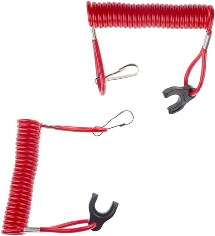 2pcs Kill Stop Switch Safety Lanyard Cord 823054 Fit For Mercury And Mariner Outboard Engine 2-Stroke And 4-Stroke in Kuwait