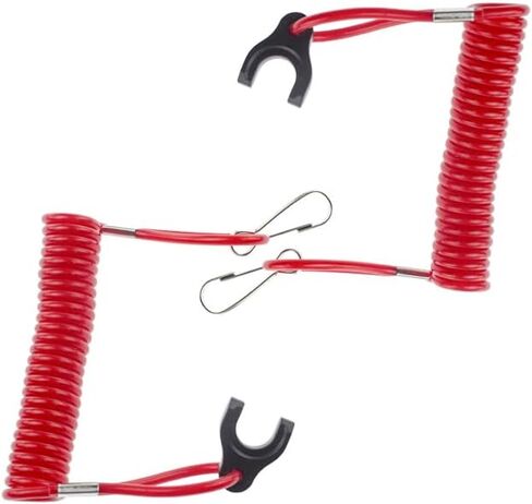 2pcs Kill Stop Switch Safety Lanyard Cord 823054 Fit For Mercury And Mariner Outboard Engine 2-Stroke And 4-Stroke in Kuwait