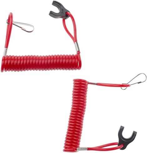 2pcs Kill Stop Switch Safety Lanyard Cord 823054 Fit For Mercury And Mariner Outboard Engine 2-Stroke And 4-Stroke in Kuwait