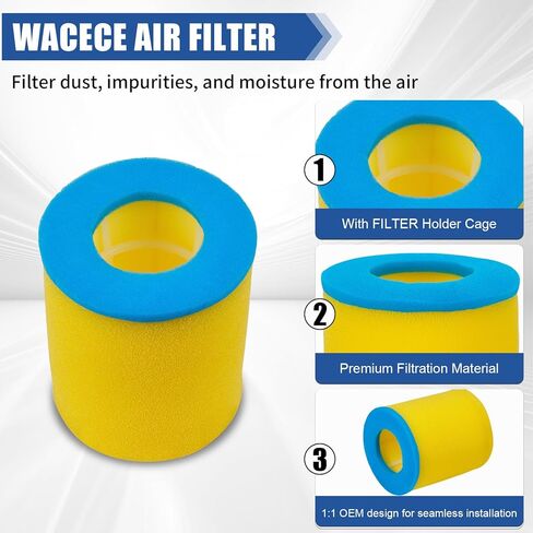 ATV Air Filter with Air Filter Holder Cage and Stopper for Eiger 400 King Quad 400 Vinson 500 LT-F400 LT-A400 LT-F500 LT-A500 in Saudi Arabia