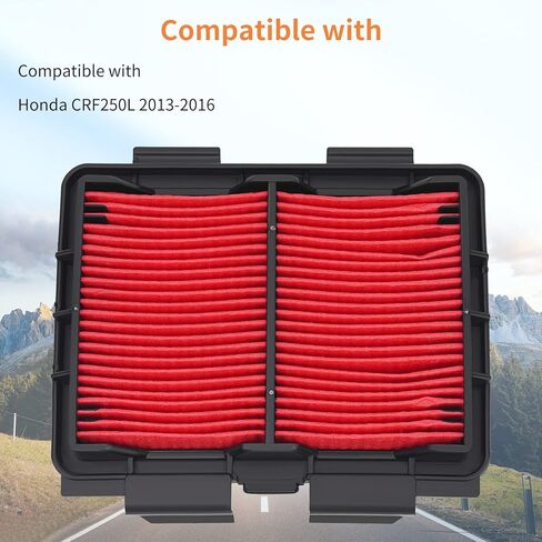 فلتر هواء AHL متوافق مع Honda CRF250L CRF250 L 2013-2016,17220-KZZ-900 17220-KZZ-J00 in Kuwait