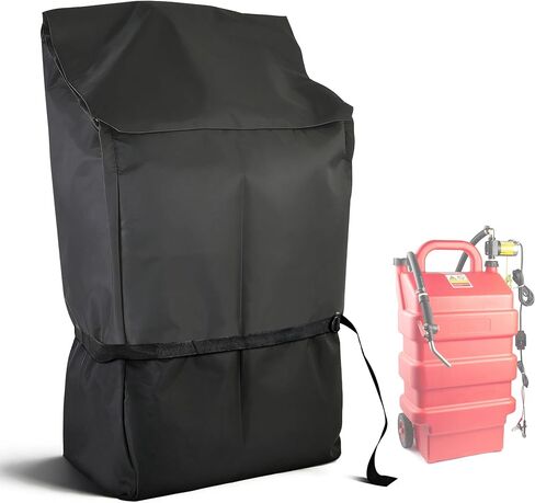 Gas Caddy Cover for 16 Gallon Fuel Caddy, 500D Nylon & PVC Composite, Windproof with Security Buckles, Anti-UV Waterproof, 16.5x9.84x30.7Inches(Cover Only) in Saudi Arabia