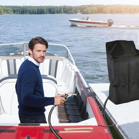 Gas Caddy Cover for 16 Gallon Fuel Caddy, 500D Nylon & PVC Composite, Windproof with Security Buckles, Anti-UV Waterproof, 16.5x9.84x30.7Inches(Cover Only) in Saudi Arabia