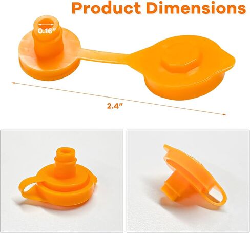 10 PCS Gas Can Vent Caps, Flexible Plastic Collar Caps Fuel Gas Jug Vents Covers Replacement, Leakproof Pour Nozzle Gasket Stopper Vent Cap for Most Cans, Car Accessories in Saudi Arabia