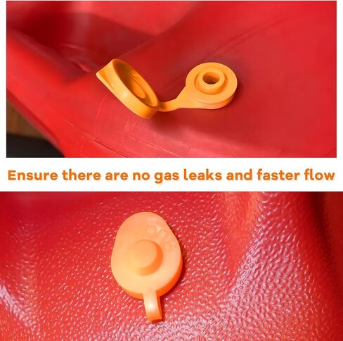 10 PCS Gas Can Vent Caps, Flexible Plastic Collar Caps Fuel Gas Jug Vents Covers Replacement, Leakproof Pour Nozzle Gasket Stopper Vent Cap for Most Cans, Car Accessories in Saudi Arabia