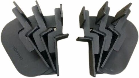 Go Rhino Dominator Xtreme D1 / D2 / D6 / DS/DSS/DT Side Step Brackets | Mild Steel, Textured Black | D64049TK | Fits 2019-2025 Chevrolet Silverado & GMC Sierra Crew Cab (See Description) in Kuwait
