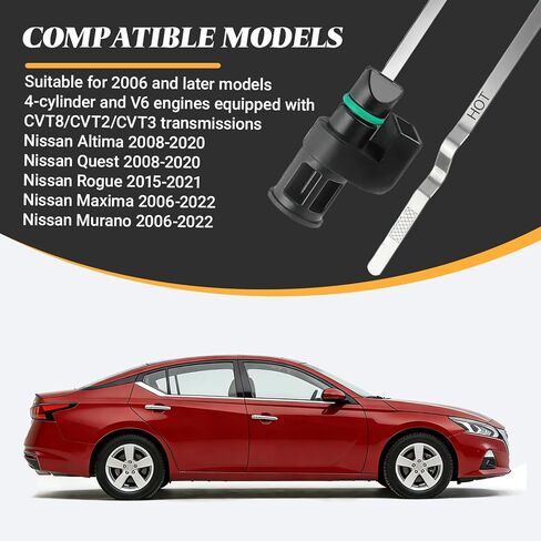 CVT Transmission Oil Level Dipstick Indicator Gauge, Transmission Fluid Oil Gauge Extended CVT Life, 2.5L Gauge Assy Oil Dipstick Replacement for Nissan Altima Rogue OEM#31086-JA00A in Saudi Arabia