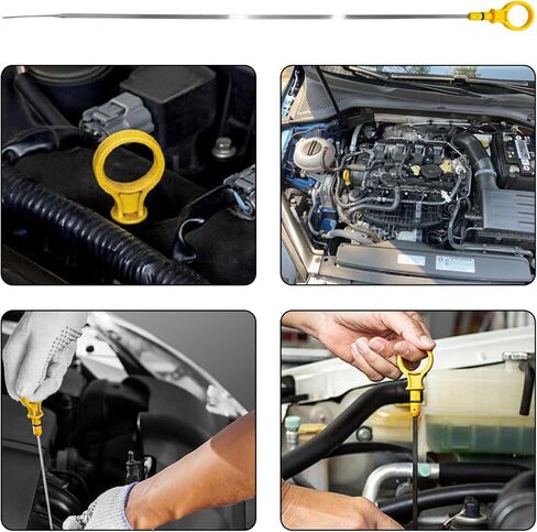 Oil Dipstick, Engine Oil Tank Dipstick Level Indicator Replaces for OEM# CJ5Z-6750-A Compatible with Ford Focus Explorer Edge Escape Fusion Taurus & Lincoln MKC MKT MKX MKZ 2.0L EcoBoost Engine in Saudi Arabia