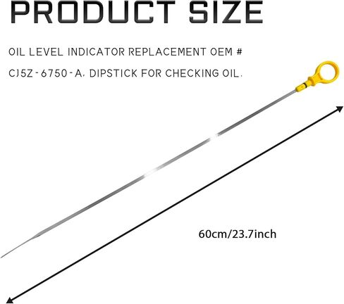 Oil Dipstick, Engine Oil Tank Dipstick Level Indicator Replaces for OEM# CJ5Z-6750-A Compatible with Ford Focus Explorer Edge Escape Fusion Taurus & Lincoln MKC MKT MKX MKZ 2.0L EcoBoost Engine in Kuwait
