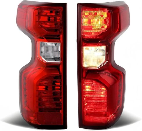 Pair Tail Light for 2019-2023 Chevy Silverado 1500 for 2020-2023 Chevrolet Silverado 2500HD 3500HD,Rear Lights Taillight Brake Lamp Reverse Light Replacement Rear Left Right Side GM2800308 GM2800308 in Kuwait