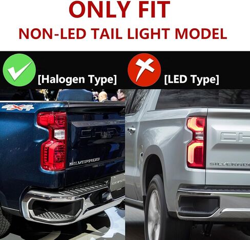 Pair Tail Light for 2019-2023 Chevy Silverado 1500 for 2020-2023 Chevrolet Silverado 2500HD 3500HD,Rear Lights Taillight Brake Lamp Reverse Light Replacement Rear Left Right Side GM2800308 GM2800308 in Kuwait