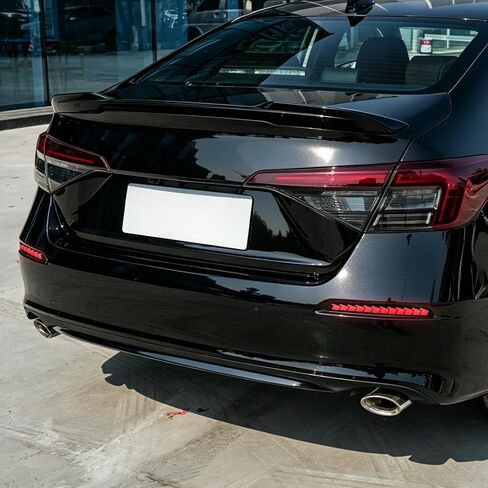 LED Rear Bumper Reflector Fog Lights Turn Signal Lights Brake Lights Tail Lights Compatible with Honda Civic 11th Gen 2022-2026 - Plug and Play in Kuwait