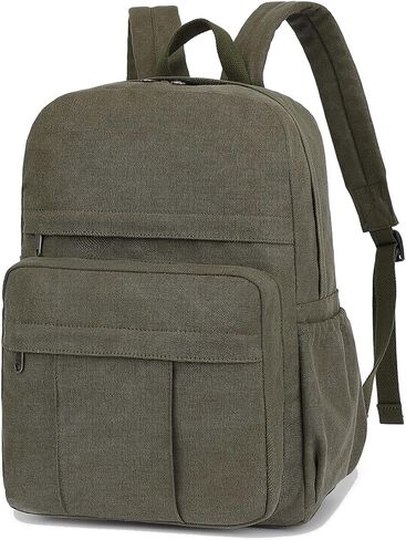 Canvas Backpack for Women and Men Retro Rucksack Casual Daypacks Laptop Backpacks in Saudi Arabia
