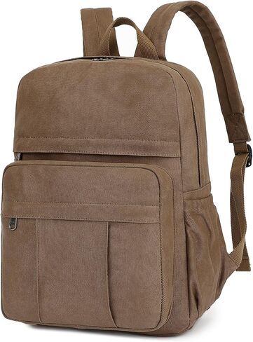 Canvas Backpack for Women and Men Retro Rucksack Casual Daypacks Laptop Backpacks in Saudi Arabia