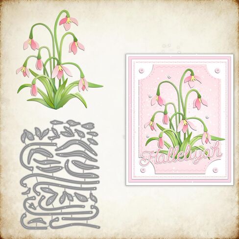 Patchwork Lily Flowers Die Cuts DIY Sewing Metal Cutting Dies for Handmade Card Making Stencils Festivals Scrapbooking Album Paper Craft Template in Saudi Arabia