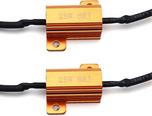 2 Pcs 25W 6Ohm Load Resistors For Car Motorcycle LED Bulbs Signal Lamp in Kuwait