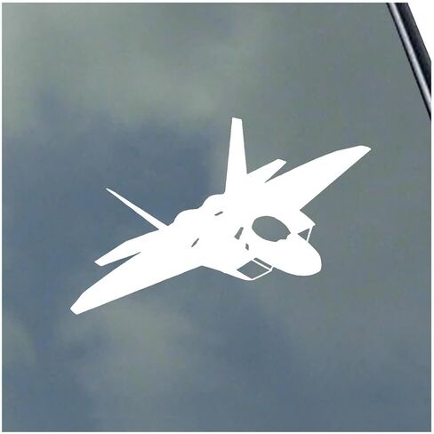 F-22 Raptor Pilot Front in Flight Vinyl Sticker Decal USA Air Force Veteran in Kuwait