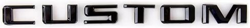 1Pc 2019-2023 Custom Letter Logo Tailgate Emblem 3D Badge Nameplate (Gloss Black) in Kuwait