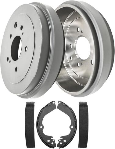 Detroit Axle - Rear Brake Kit for 2013-2018 Nissan NV200 2015-2018 Chevrolet City Express, Brake Drums Brakes Shoes 2016 2017 Replacement in Kuwait