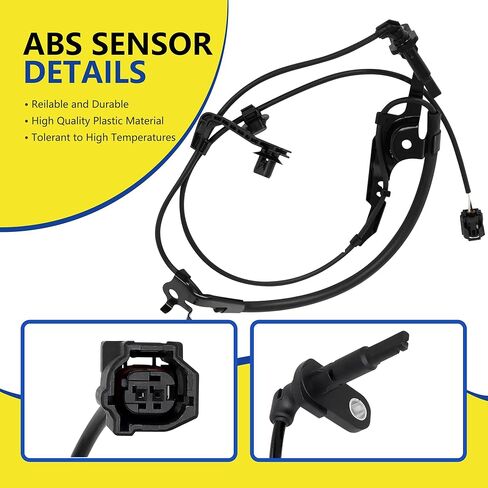ABS Wheel Speed Sensor Front Left Fit for Toyota Camry, Avalon 2018 2019 2020 2021 2022 2023 2024 Lexus ES350 ES300h 2019-2025 Driver Side ABS Sensor, 89543-06081 ALS3237, 2pcs in Kuwait