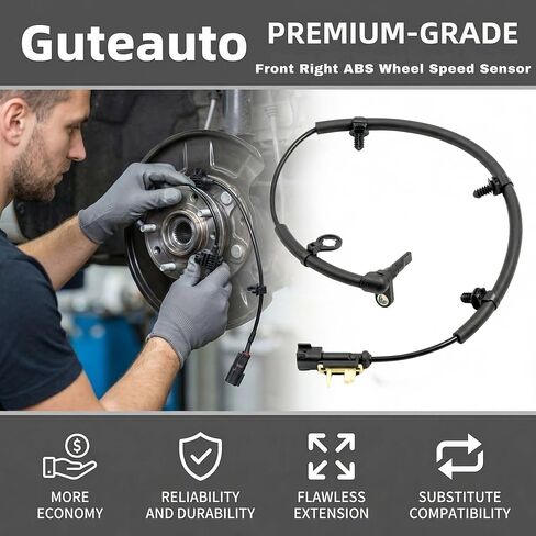 Front Right ABS Wheel Speed Sensor for Chevrolet Silverado 1500 2020-2024 / Tahoe Suburban 2021-2024 for GMC Yukon 2021-2024 | OE Replacement 84317846 85558770 | Anti-Lock Brake System | 1 Pack in Kuwait