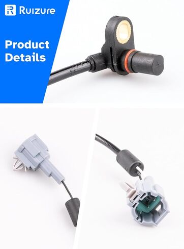 Front ABS Wheel Speed Sensor Left Right fit for 2005 2006 2007 Nissan Titan Armada, 2004 Nissan Pathfinder, 04-07 Infiniti QX56, Driver Passenger Side, ALS621 in Saudi Arabia