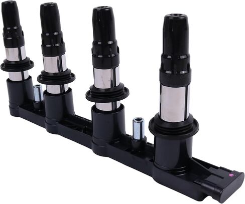 UF620 Ignition Coil and 4 Spark Plugs Compatible with Chevrolet Sonic 2012-2018 Trax 2013-2017 Cruze 2011-2016 Aveo Aveo5 2009-2011, Pontiac G3 2007-2010 G3 Wave 2009, Suzuki Swift+ 2009 in Kuwait