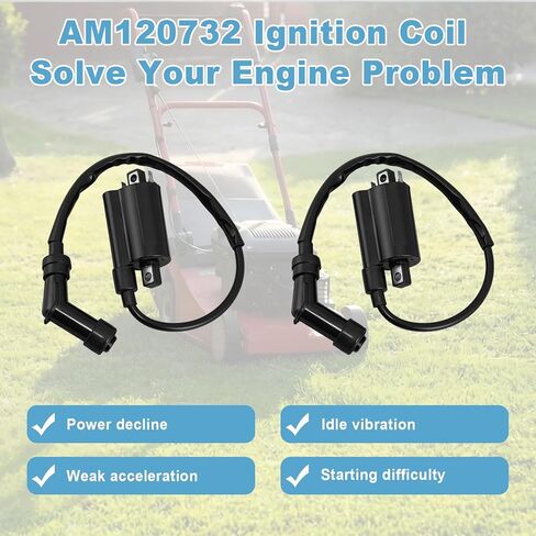 2PCS AM120732 Ignition Coil Compatible with Mule 3010 4010 2510 2500 KAF 620 650 FD590V FD620D FD501D GAS 285 320 425 445 455 F911, Replaces 21121-2083 21121-2064 21121-2092 21121-0029 Vulcan Coil in Saudi Arabia
