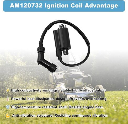 2PCS AM120732 Ignition Coil Compatible with Mule 3010 4010 2510 2500 KAF 620 650 FD590V FD620D FD501D GAS 285 320 425 445 455 F911, Replaces 21121-2083 21121-2064 21121-2092 21121-0029 Vulcan Coil in Saudi Arabia
