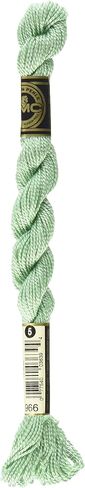 DMC 115 5-966 Pearl Cotton Thread, Medium Baby Green, Size 5 in Kuwait