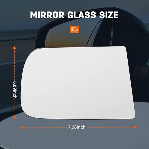 Side Mirror Replacement Glass Fit for 1988-1998 for Chevy for GMC C1500 K1500 1999-2017 for Chevy for GMC Silverado Left Side Upper Flat Glass With Adhesives in Saudi Arabia