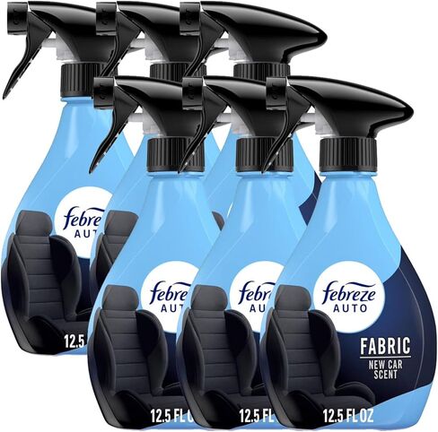 Febreze Fabric AUTO Car Spray Air Freshener, Odor Fighting, New Car, 12.5 fl oz (Pack of 6) in Kuwait