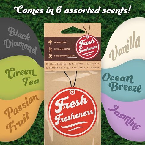 Fresh Fresheners Cool Funny Car Air Fresheners Scented With Premium Oils (4 Pack) in Saudi Arabia