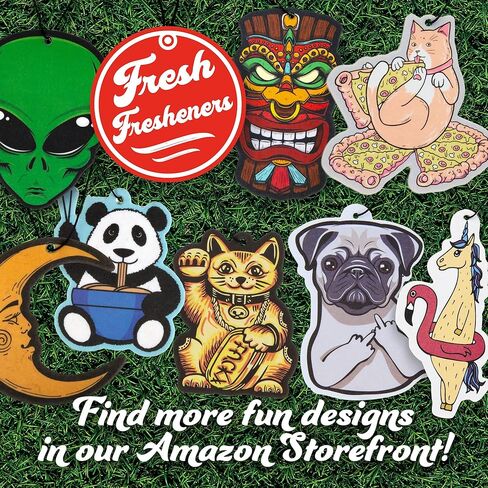 Fresh Fresheners Cool Funny Car Air Fresheners Scented With Premium Oils (4 Pack) in Saudi Arabia