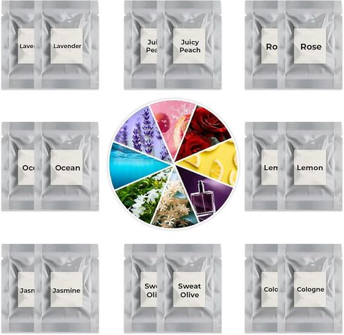 16 عبوة من أقراص العطر لإعادة تعبئة معطر هواء السيارة مع 8 عينات من الروائح، وسادات بديلة لمعطر فتحة التهوية، وأقراص إعادة ملء الرائحة الصلبة (قطعة واحدة في كل عبوة، قرصين في كل رائحة) in Kuwait
