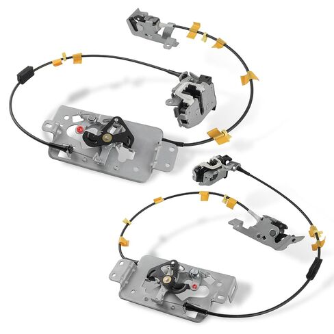 Pair Rear Door Lock Latch & Cable Compatible with Ford F150 Extended Cab 2004 2005 2006 2007 2008 Door Latch Assembly Replaces 8L3Z-18264A01-B 8L3Z-18264A00-B 8L3Z18264A01B 8L3Z18264A00B in Kuwait