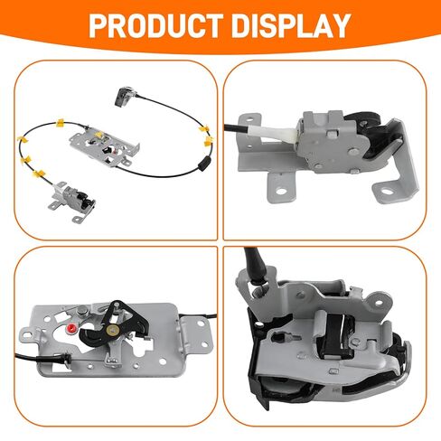 Pair Rear Door Lock Latch & Cable Compatible with Ford F150 Extended Cab 2004 2005 2006 2007 2008 Door Latch Assembly Replaces 8L3Z-18264A01-B 8L3Z-18264A00-B 8L3Z18264A01B 8L3Z18264A00B in Kuwait