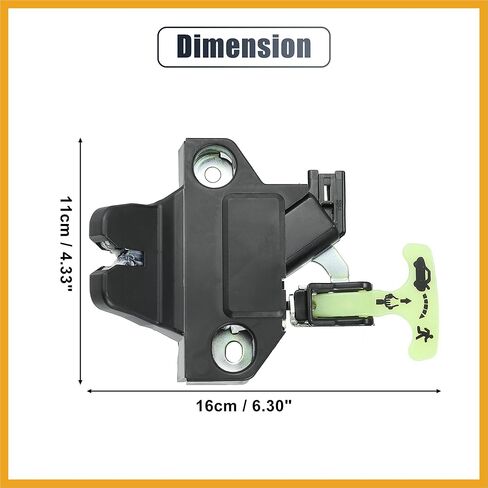 Rear Door Liftgate Tailgate Lock Trunk Latch Actuator Assembly for Toyota Corolla 2009-2013 Replace of 64600-02040 6460002040 Luggage Compartment Lock Replacement in Kuwait