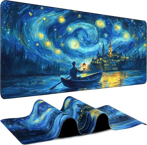 Mouse Pad Gaming - Desk Mat for Keyboard and Mouse - Large Mouse Pad for Desk, Mousepad (35.4" X 15.7") with Non-Slip Base, Desks Pad Mat Office and Home (World map, 35.4L x 15.7W inches) in Saudi Arabia