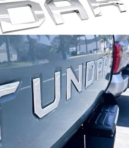 3D Thick Tailgate Insert Letters Emblem Badge Nameplate 2022-2025 (Chrome) in Saudi Arabia