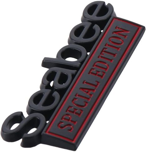 BYOBYO 2PCS Seabee Edition Emblem 3D Metal Car Decals, 3D Letters Style Car Badge Sticker Adhesive Fender Tailgate Logo Bumper Badge Decal Decorations Car Accessories in Kuwait