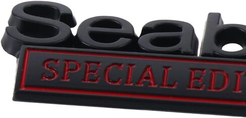 BYOBYO 2PCS Seabee Edition Emblem 3D Metal Car Decals, 3D Letters Style Car Badge Sticker Adhesive Fender Tailgate Logo Bumper Badge Decal Decorations Car Accessories in Kuwait