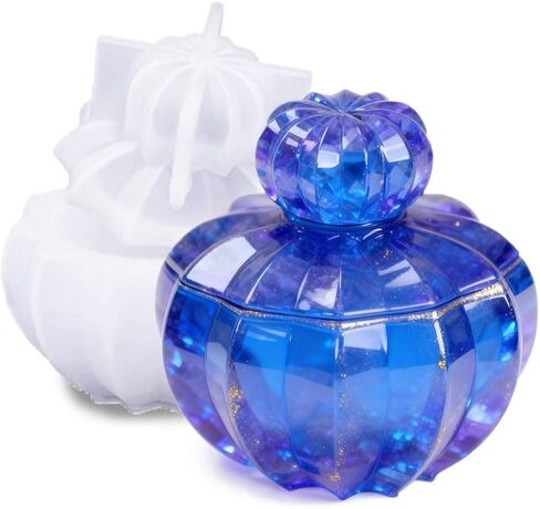 BIGEBO Jar Resin Mold, Cactus Shaped Storage Box Resin Molds with Lid for DIY Jewelry Trinket Candy Container Candle Holder Home Decor Organizer Gift in Kuwait